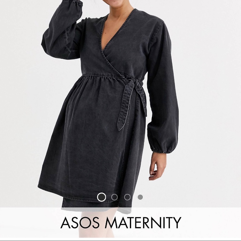 ASOS Maternity Denim Wrap Dress